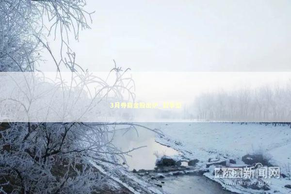 3月券商金股出炉_叙事型 新闻