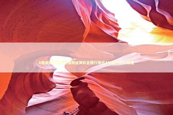A股避险模式银行强势反弹农业银行涨近4%银行ETF放量 新闻