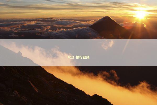 412-银行业绩 新闻