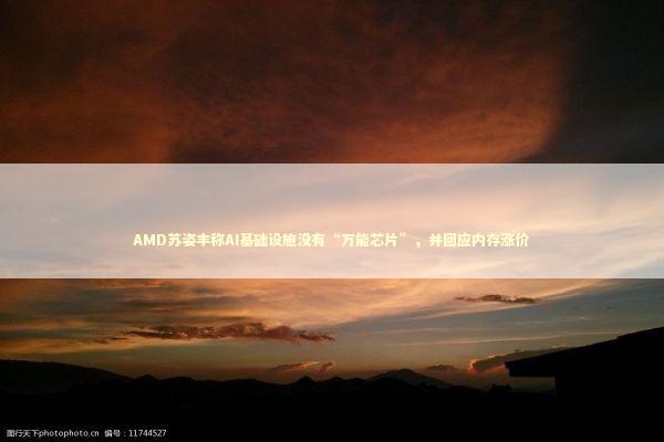 AMD苏姿丰称AI基础设施没有“万能芯片”，并回应内存涨价 新闻