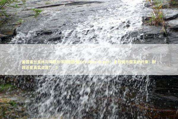 美国富兰克林与马歇尔学院副教授YevaNersisyan：主权货币国家的约束：财政还是真实资源？_3 新闻