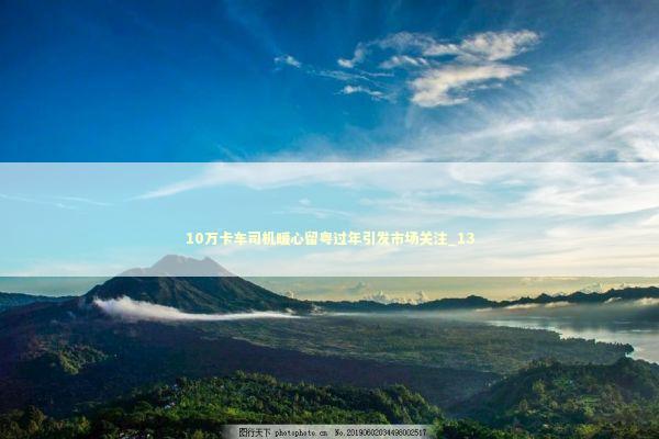 10万卡车司机暖心留粤过年引发市场关注_13