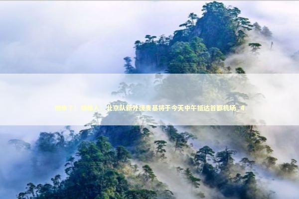 他来了！媒体人：北京队新外援麦基将于今天中午抵达首都机场_4 新闻