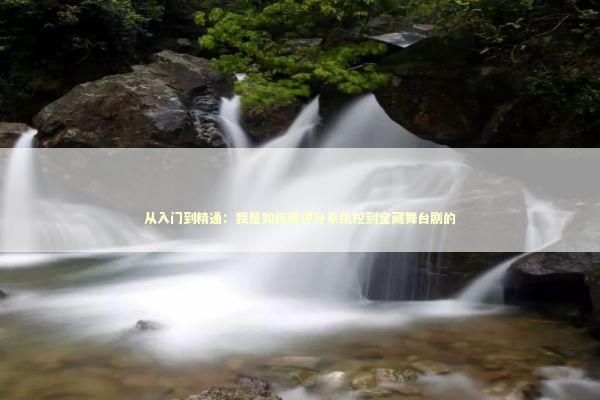 从入门到精通：我是如何用评分系统挖到宝藏舞台剧的 娱乐新闻